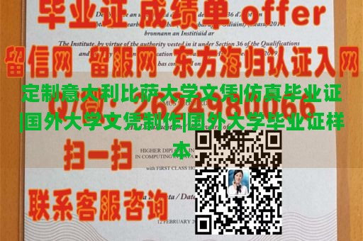 定制意大利比萨大学文凭|仿真毕业证|国外大学文凭制作|国外大学毕业证样本