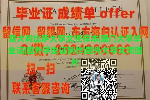 意大利比萨大学文凭样本|澳门大学毕业证|国外学生证制作|国外大学文凭图片