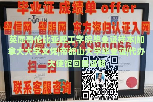 英属哥伦比亚理工学院毕业证样本|加拿大大学文凭|帝都山大学毕业证|代办大使馆回国证明