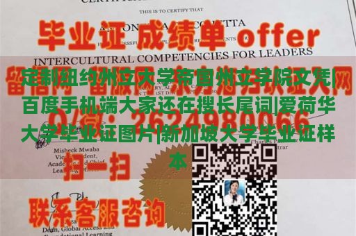 定制纽约州立大学帝国州立学院文凭|百度手机端大家还在搜长尾词|爱荷华大学毕业证图片|新加坡大学毕业证样本