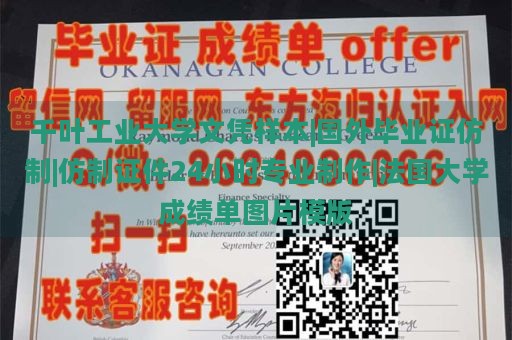 千叶工业大学文凭样本|国外毕业证仿制|仿制证件24小时专业制作|法国大学成绩单图片模版