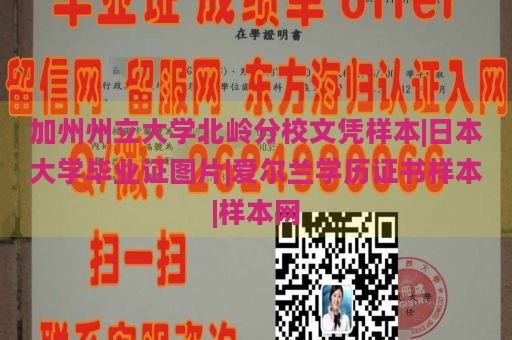 加州州立大学北岭分校文凭样本|日本大学毕业证图片|爱尔兰学历证书样本|样本网