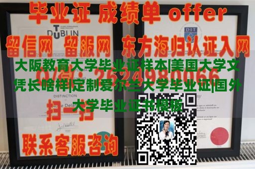 大阪教育大学毕业证样本|美国大学文凭长啥样|定制爱尔兰大学毕业证|国外大学毕业证书模板