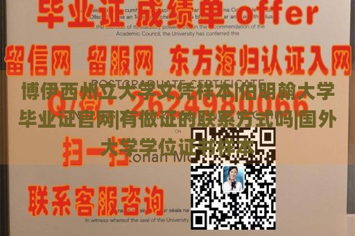 博伊西州立大学文凭样本|伯明翰大学毕业证官网|有做证的联系方式吗|国外大学学位证书样本